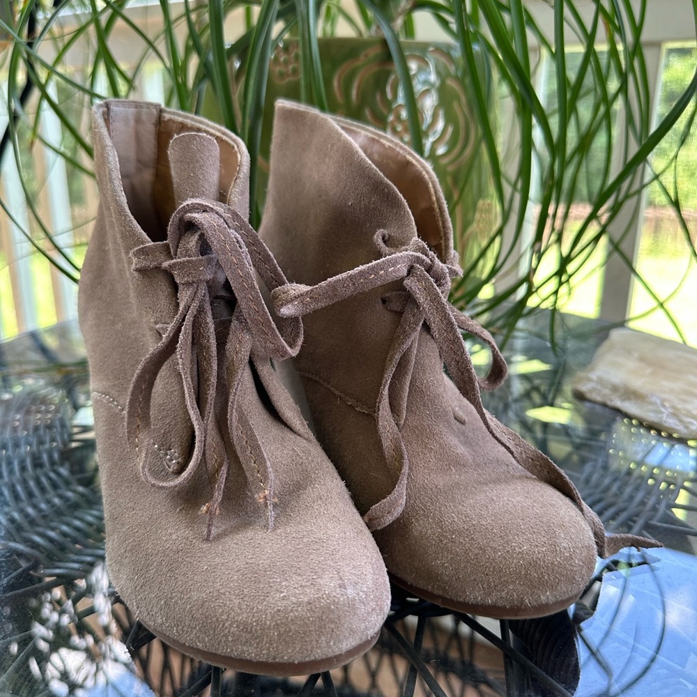 Suede ankle boots